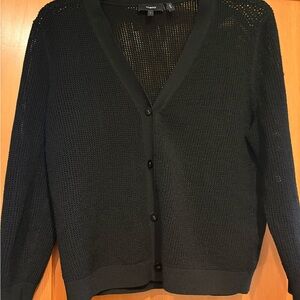 Theory Black Knit Cardigan